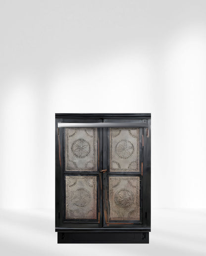 Tin black pie safe