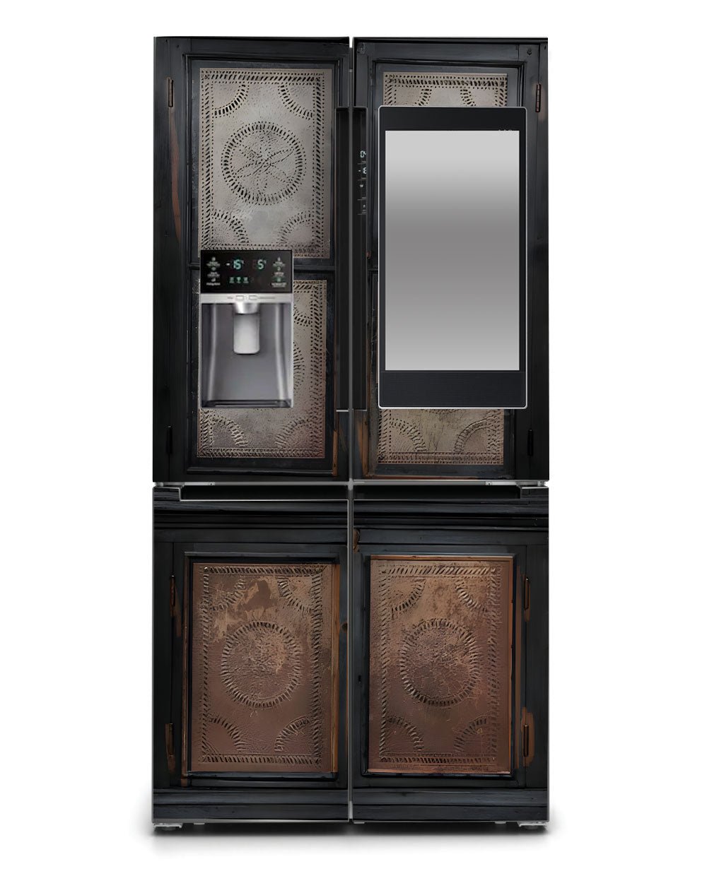 Black Pie Safe Custom Fridge Magnet Cover