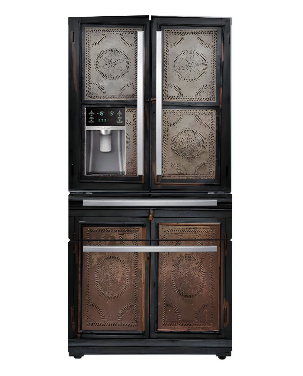 Black Pie Safe Custom Fridge Magnet Cover