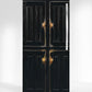Black primitive cabinet