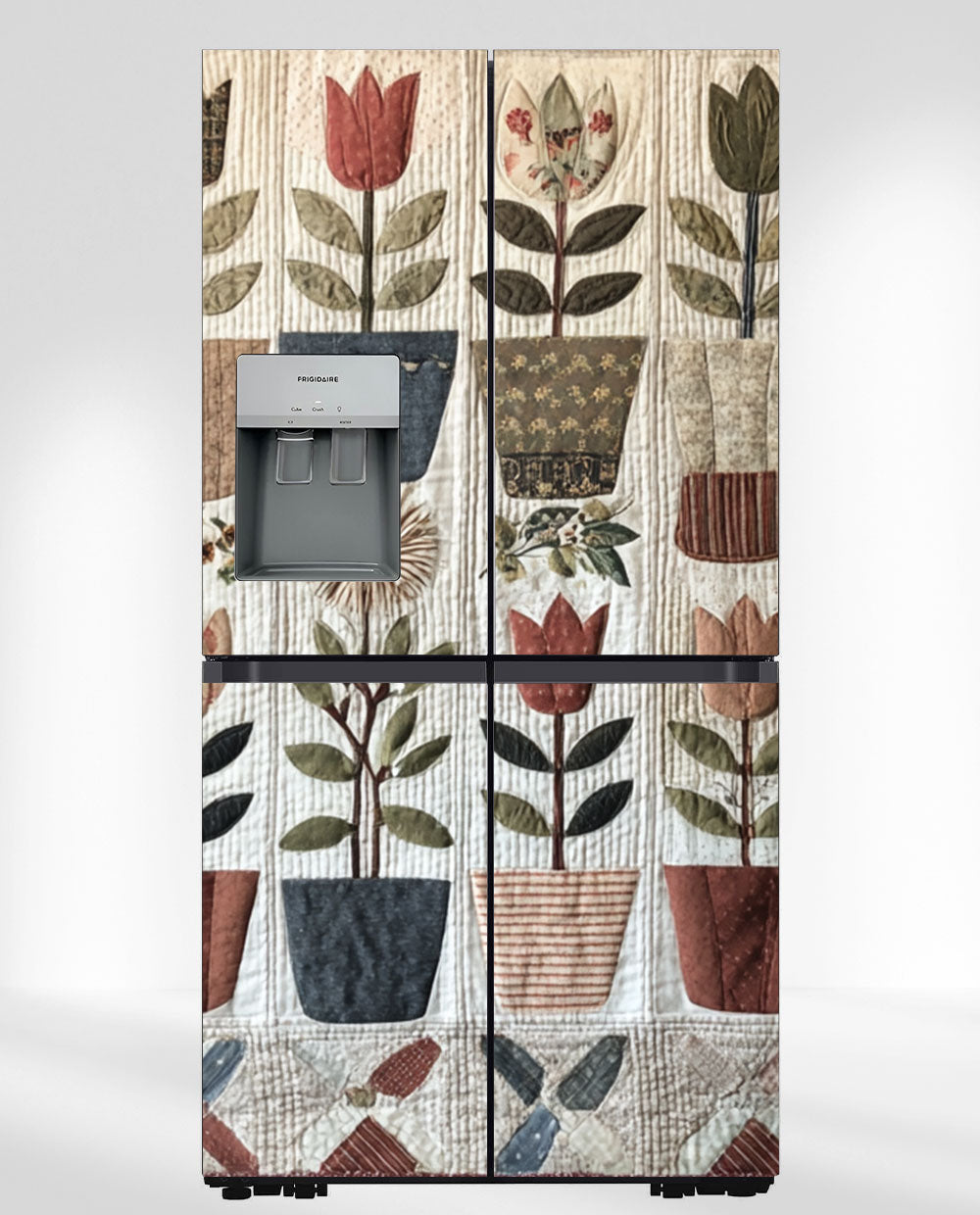 Patchwork Quilt Flowers Magnet