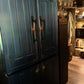 Blue primitive cabinet