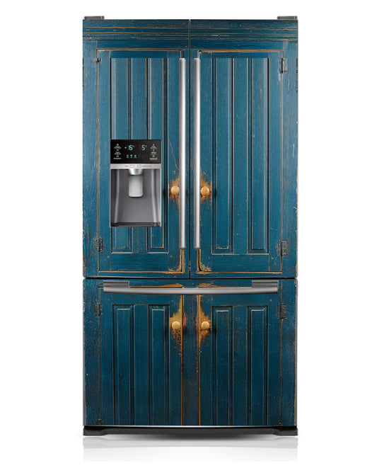 Blue primitive cabinet