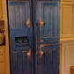 Blue primitive cabinet