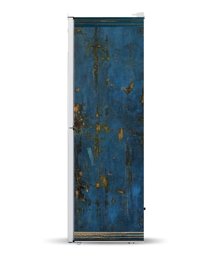 Blue primitive cabinet