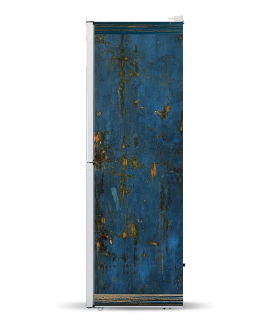 Blue primitive cabinet