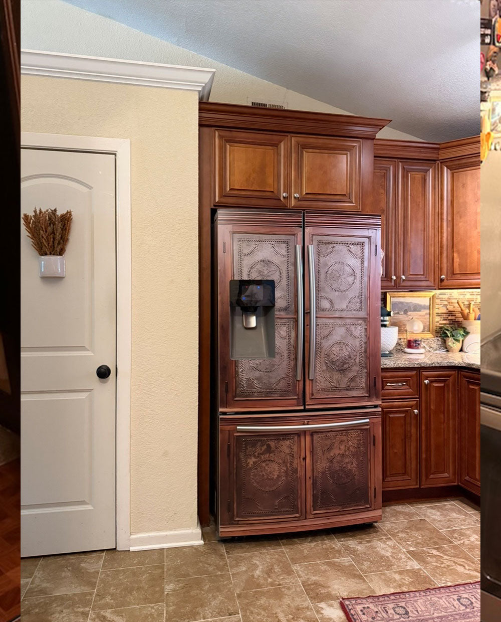 Brown Primitive pie safe