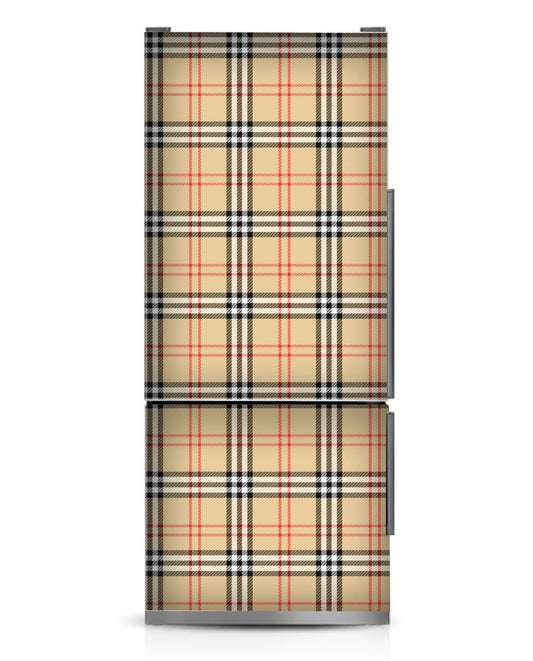 Classic British Plaid Fridge Wrap