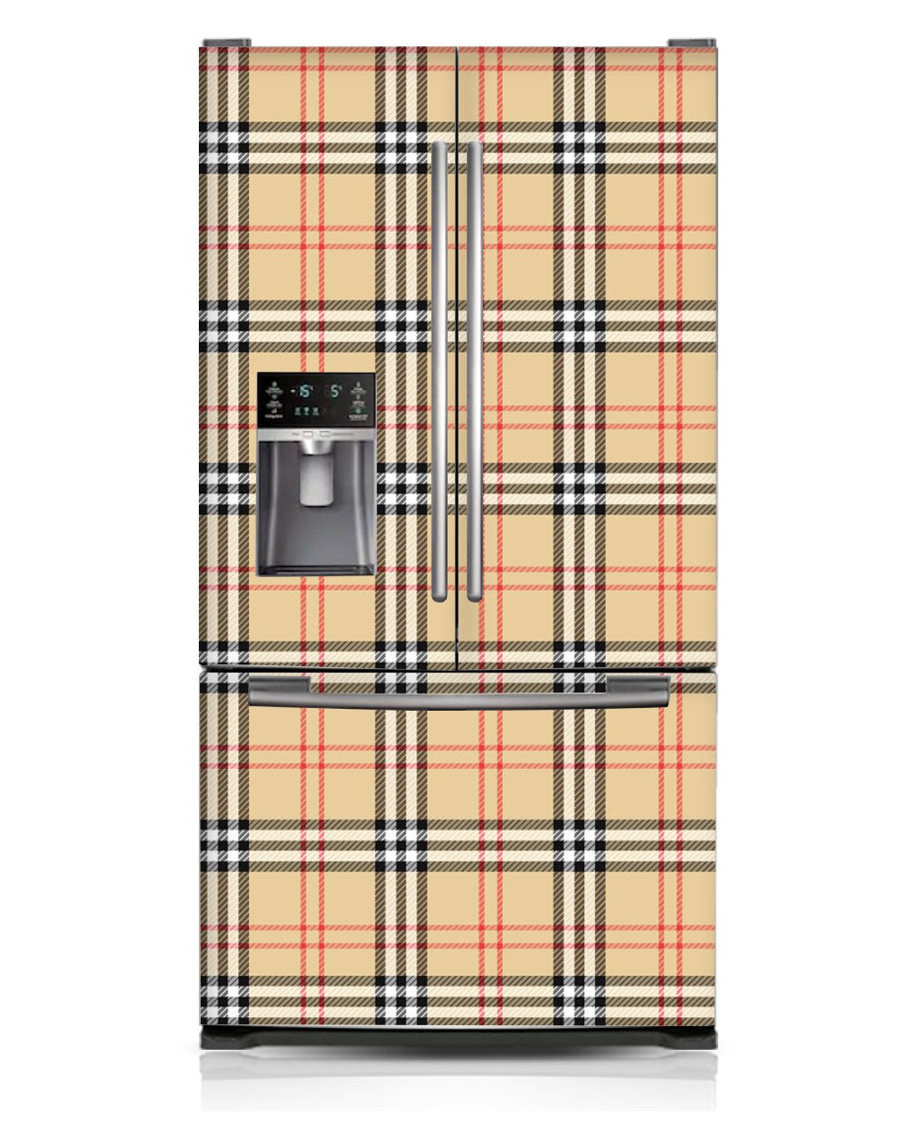 Classic British Plaid Fridge Wrap