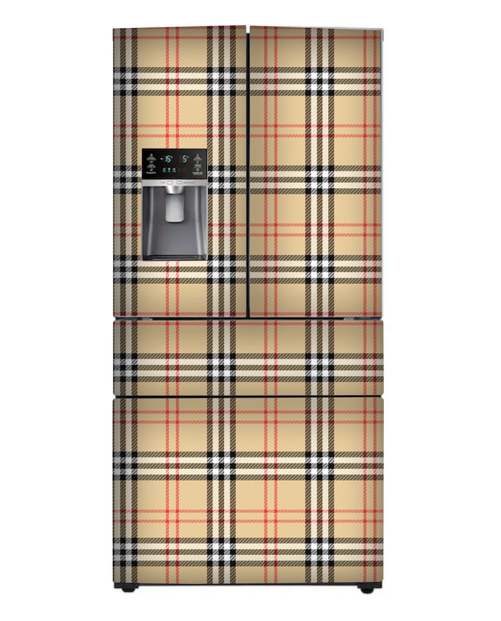 Classic British Plaid Fridge Wrap