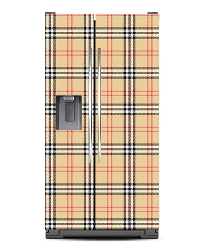 Classic British Plaid Fridge Wrap