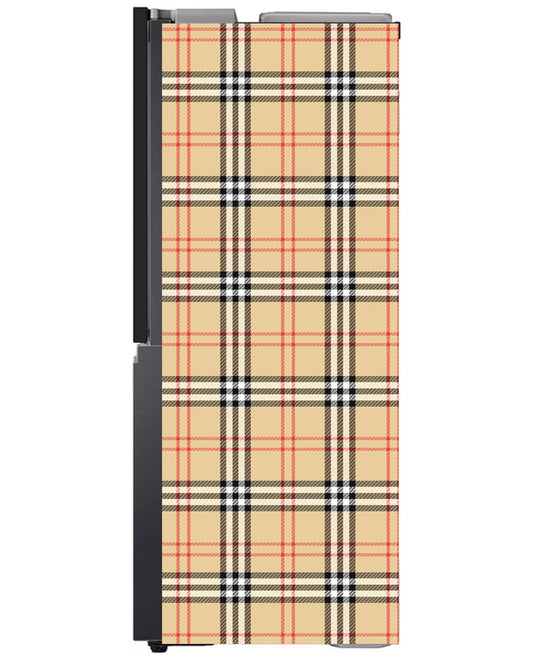 Classic British Plaid Fridge Wrap