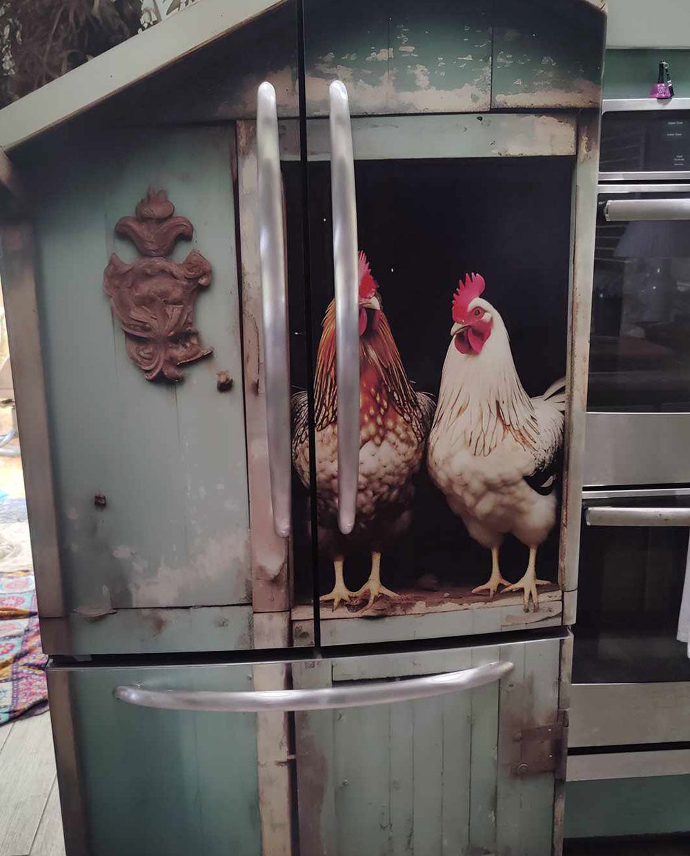Chicken coop for french door