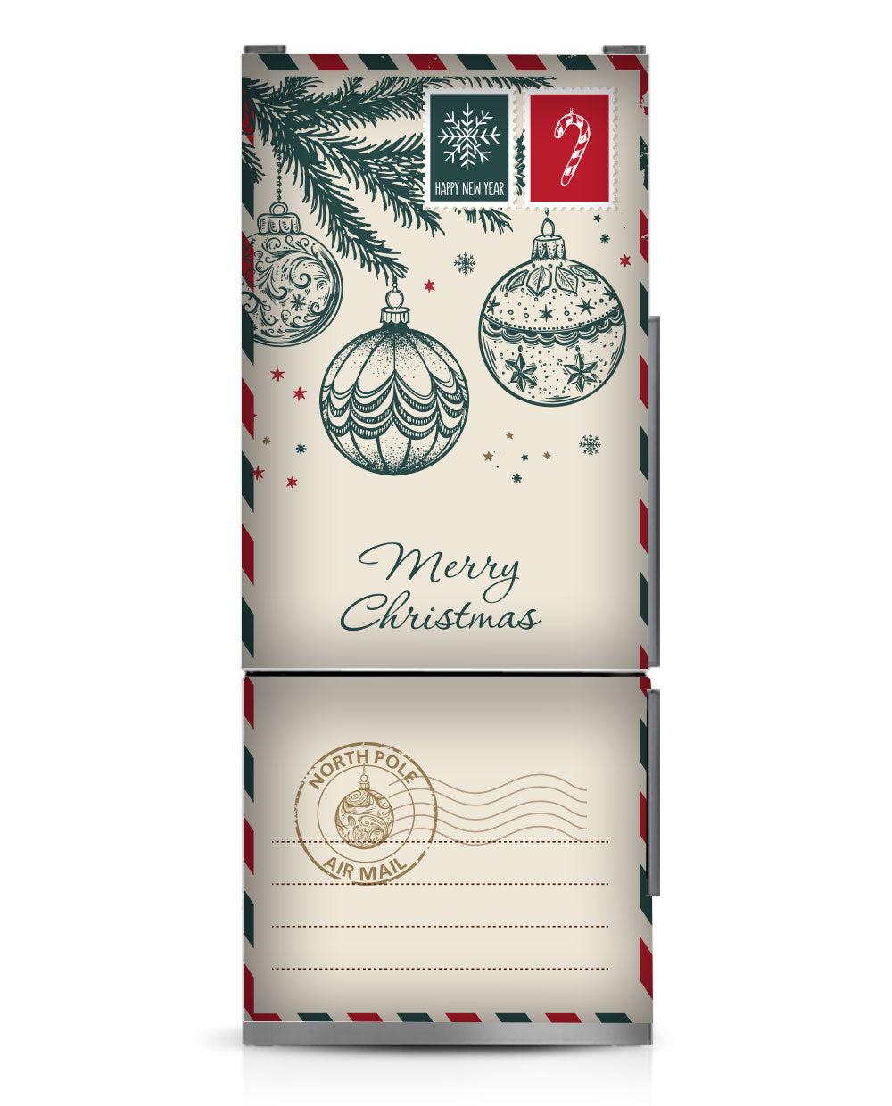 North Pole Christmas Envelope Fridge Magnet