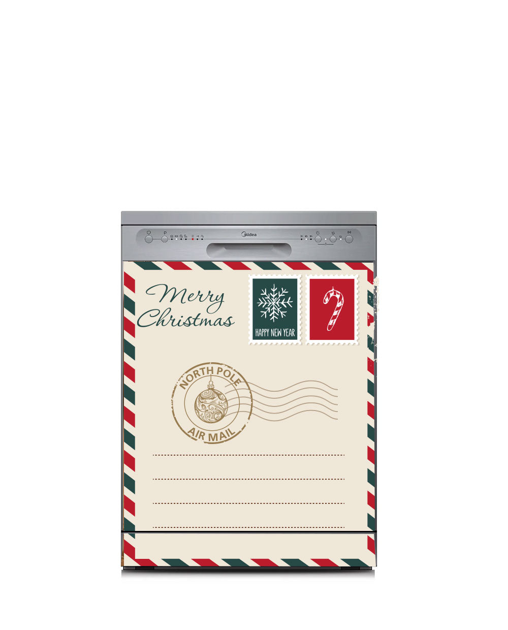 North Pole Christmas Envelope Fridge Magnet