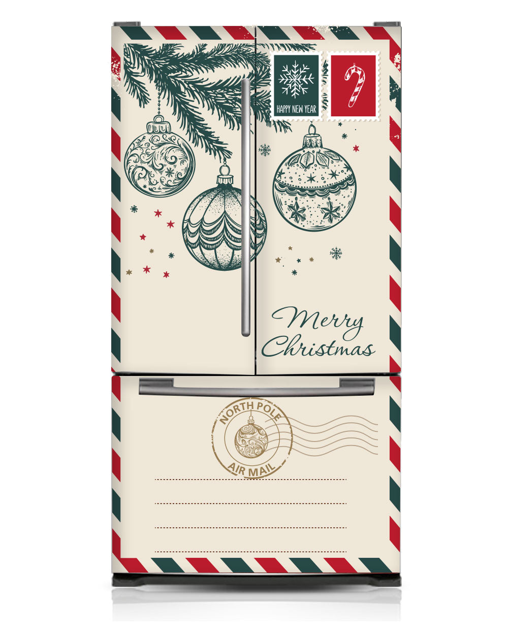 North Pole Christmas Envelope Fridge Magnet