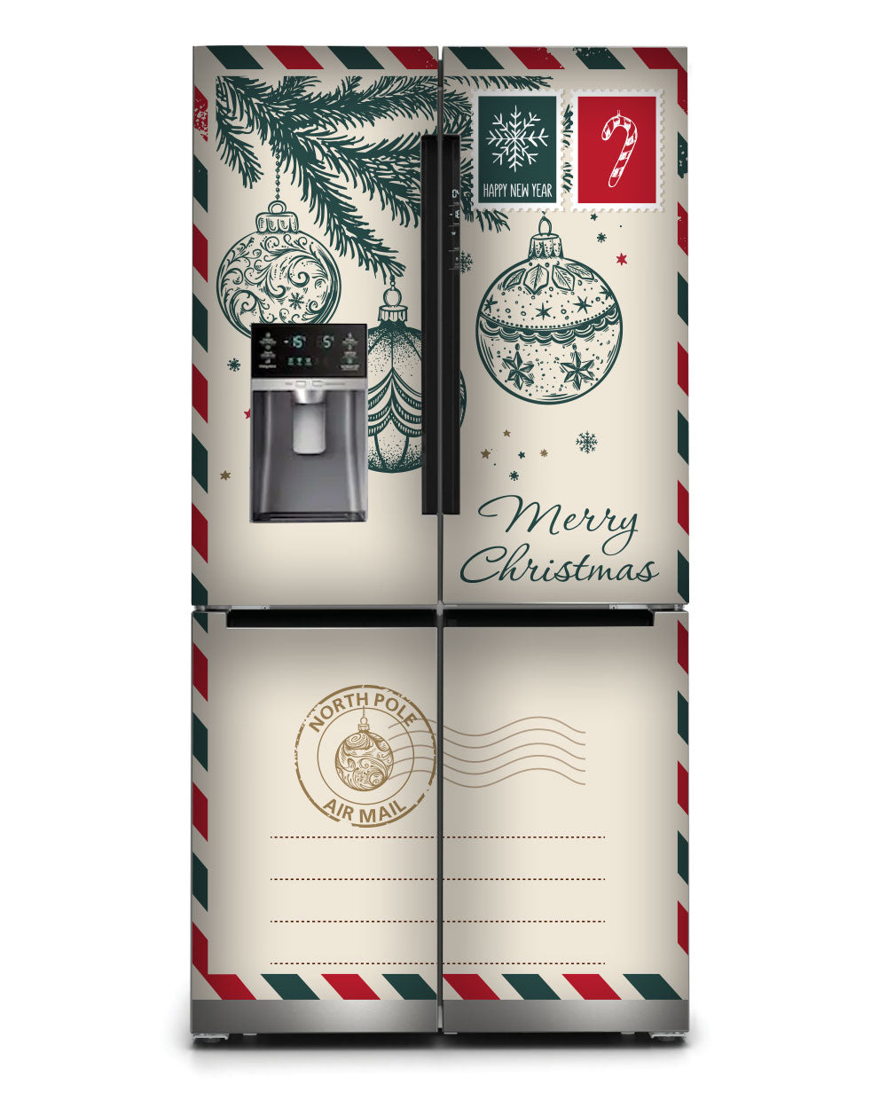 North Pole Christmas Envelope Fridge Magnet