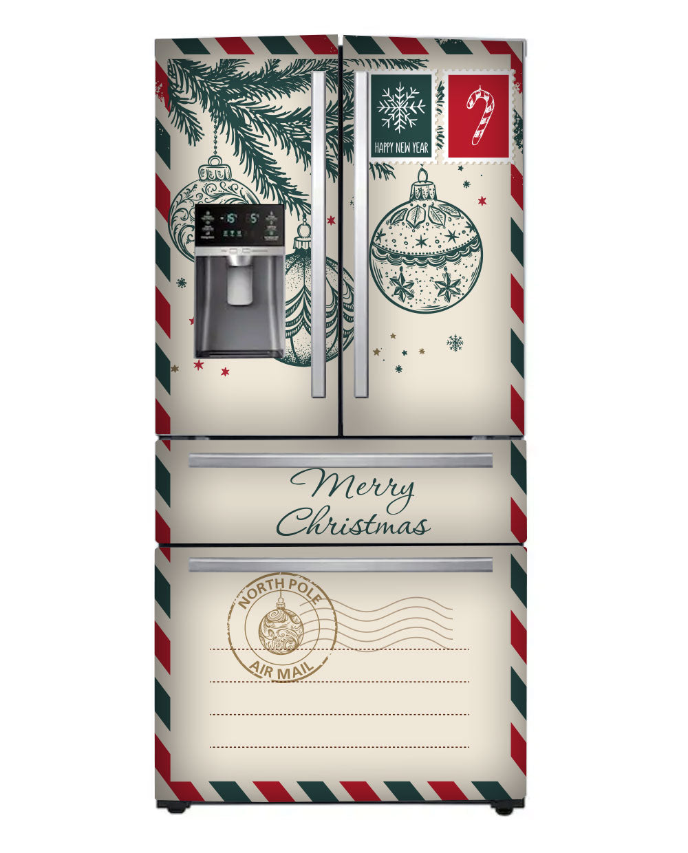 North Pole Christmas Envelope Fridge Magnet
