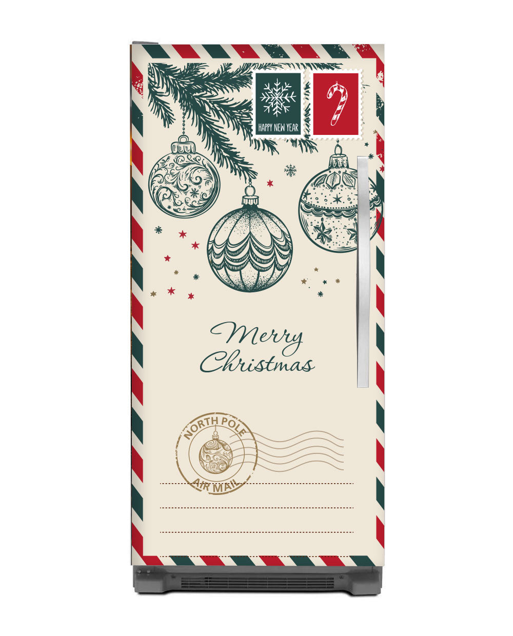 North Pole Christmas Envelope Fridge Magnet