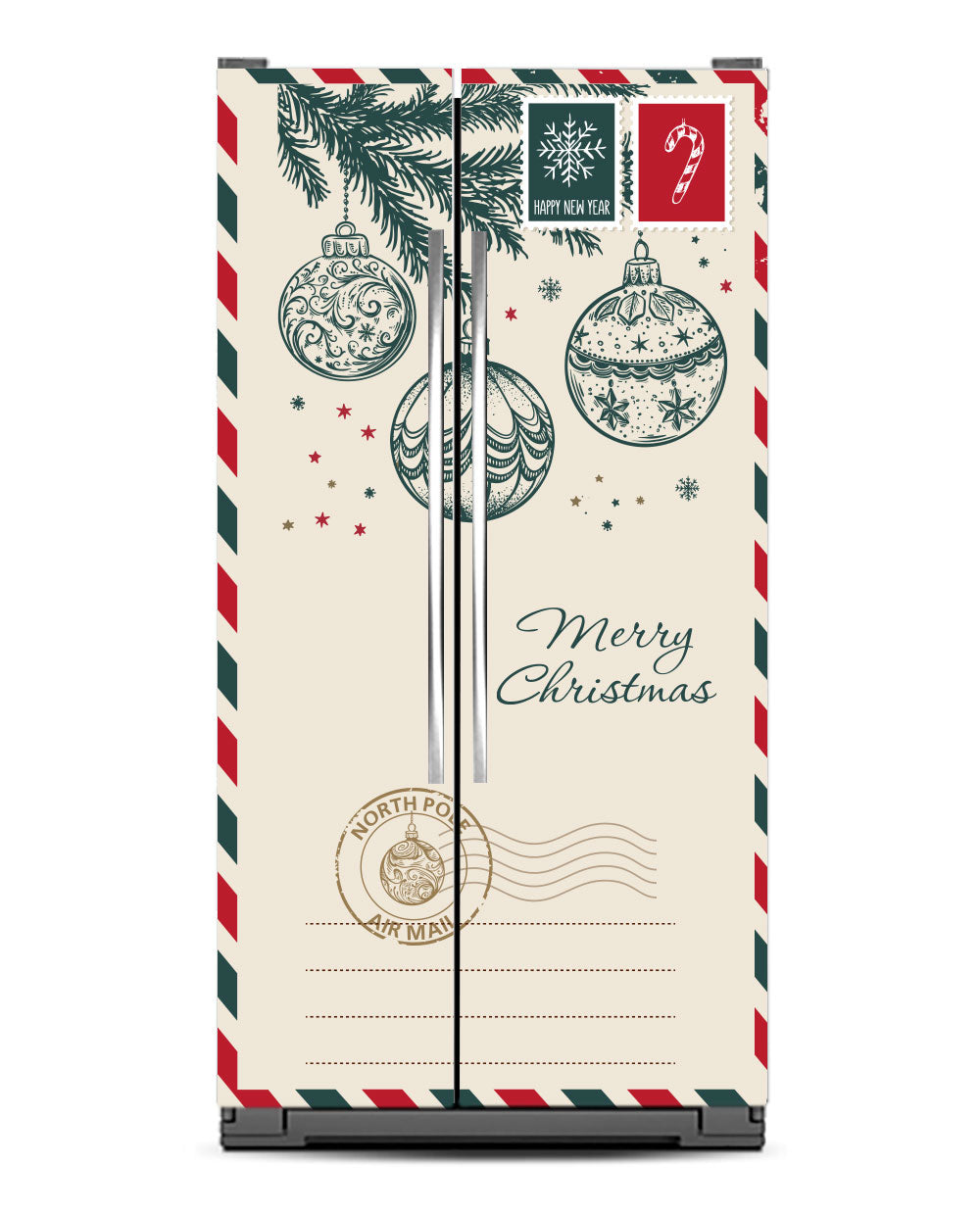 North Pole Christmas Envelope Fridge Magnet