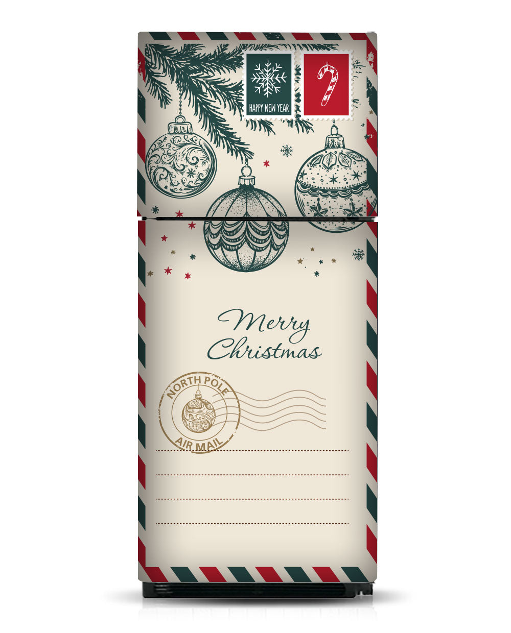 North Pole Christmas Envelope Fridge Magnet