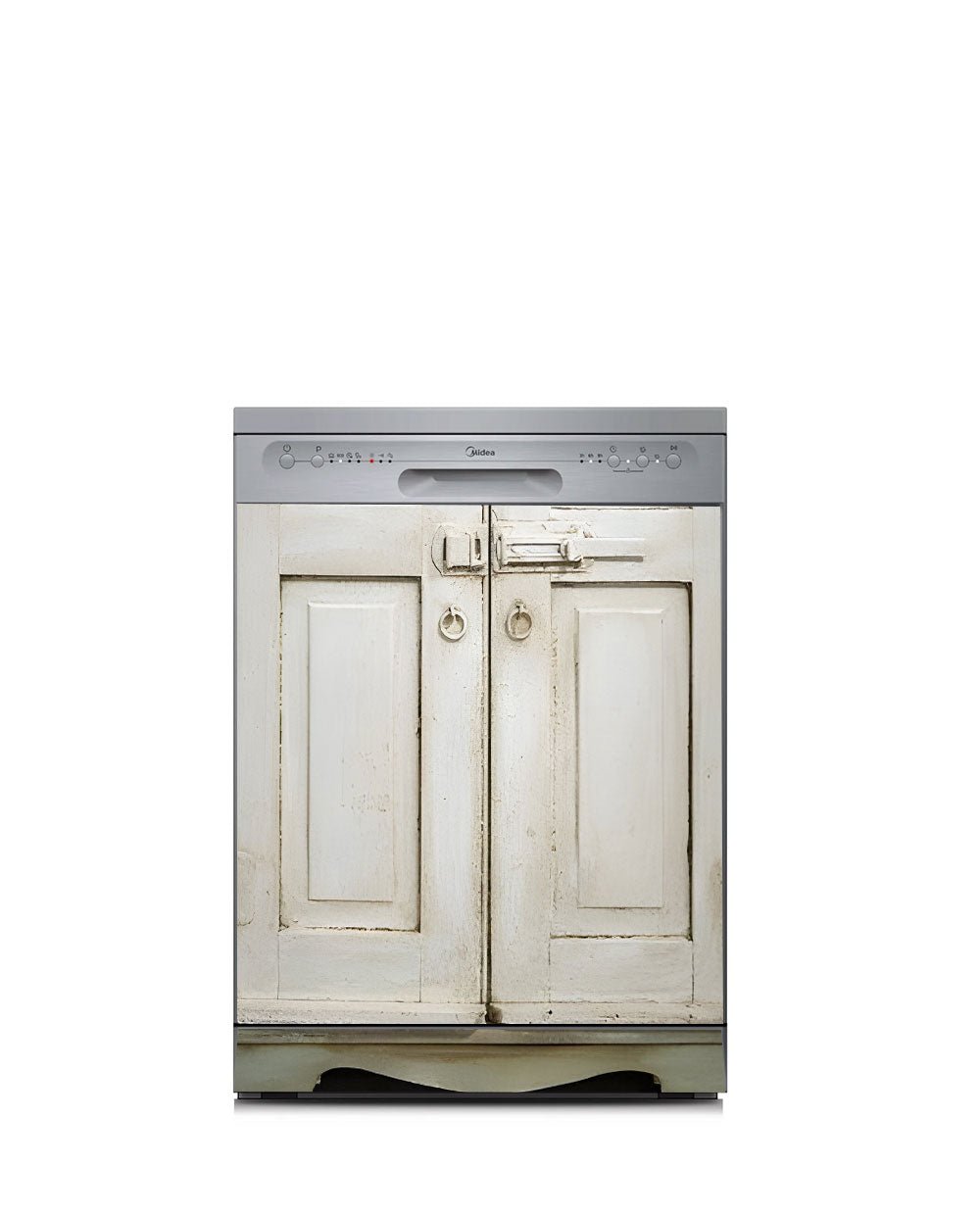 Farmhouse White Pantry Fridge Wrap