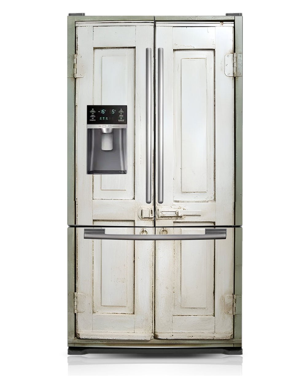 Farmhouse White Pantry Fridge Wrap