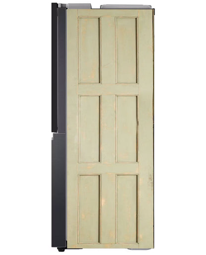 Farmhouse White Pantry Fridge Wrap