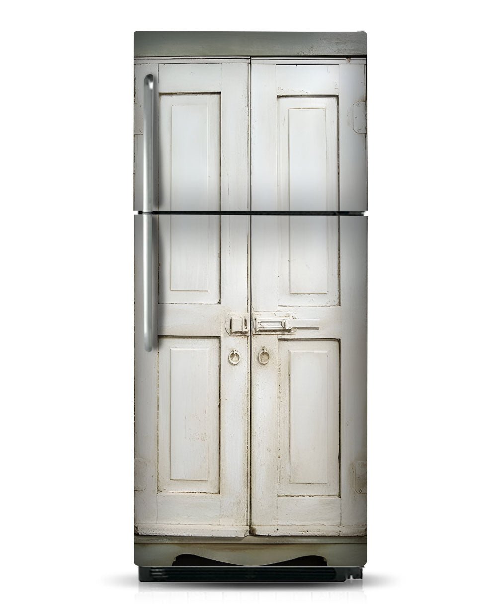 Farmhouse White Pantry Fridge Wrap