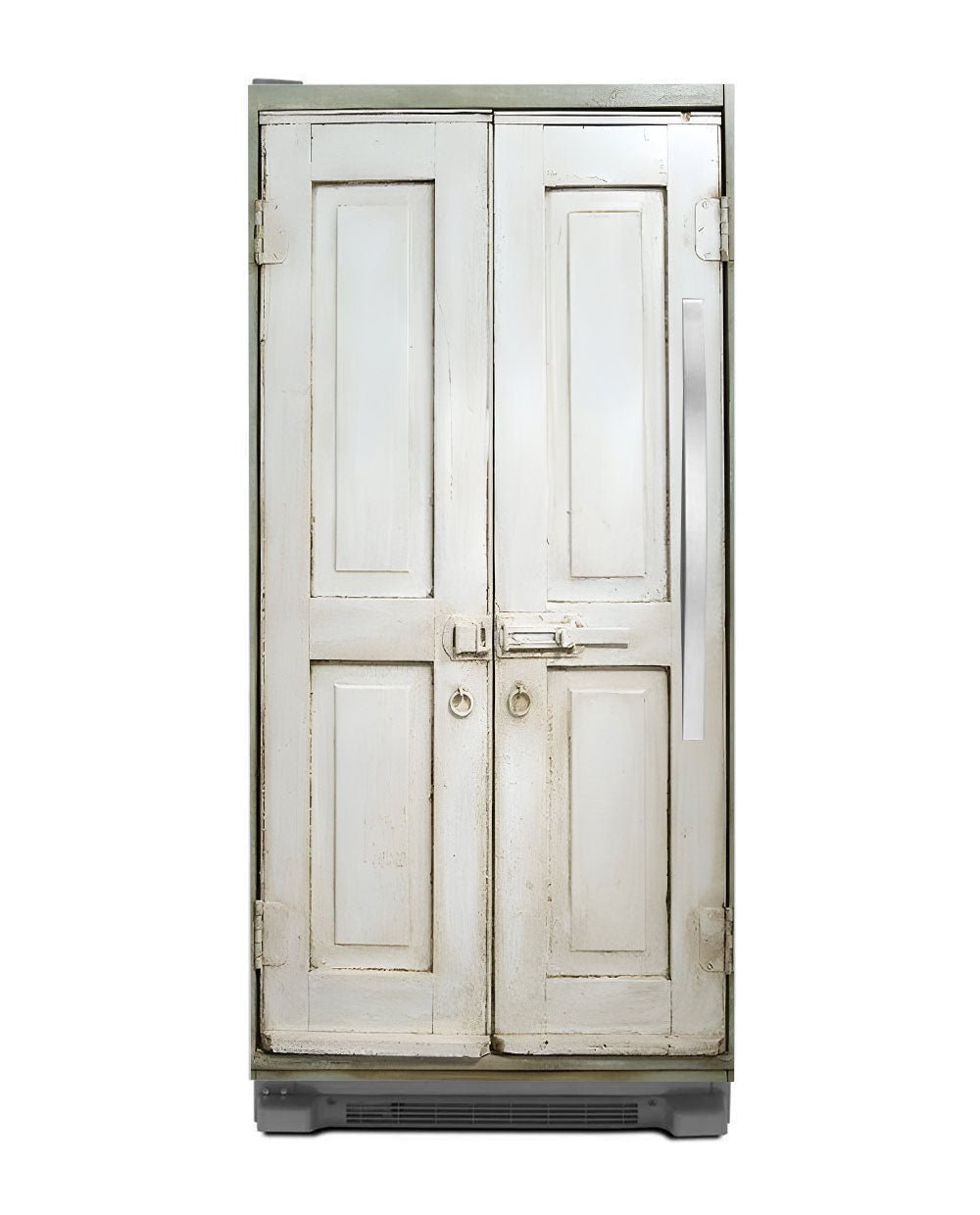 Farmhouse White Pantry Fridge Wrap