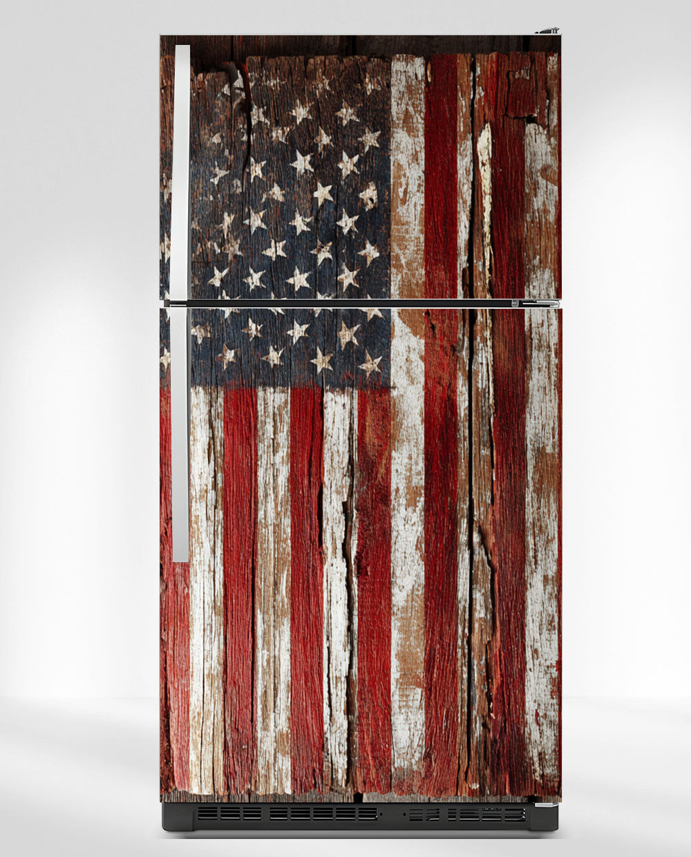American flag on Wood
