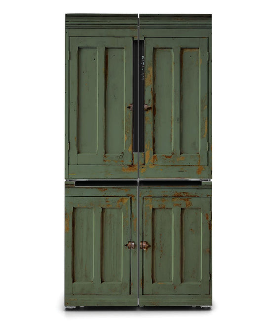 Green primitive cabinet "Lisa"