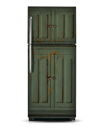 Green primitive cabinet "Lisa"