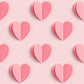 Hearts on light pink
