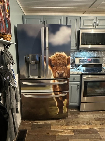 Highland Cow full cover magnet – KUDUmagnets