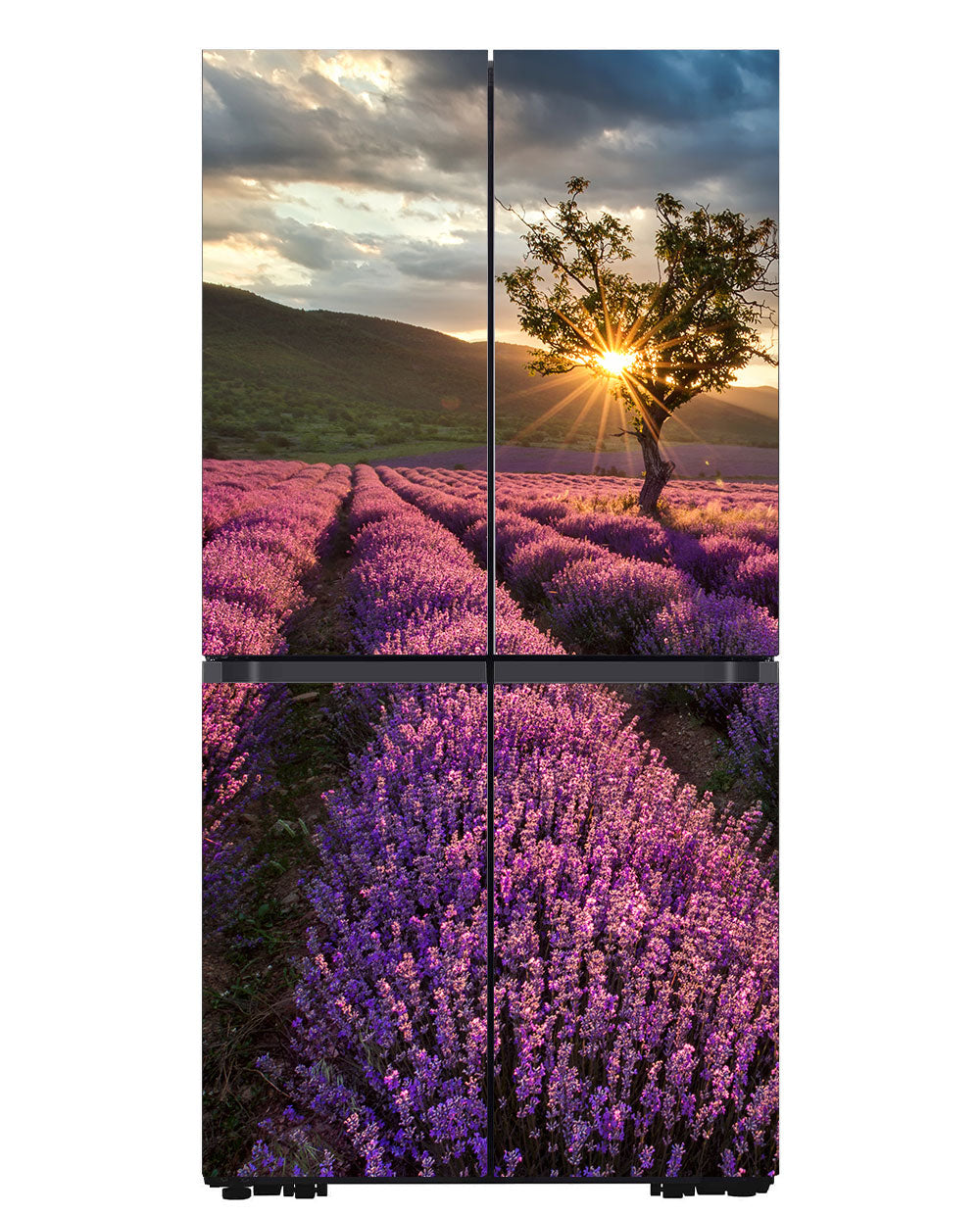 Lavender Field Fridge Magnet Cover