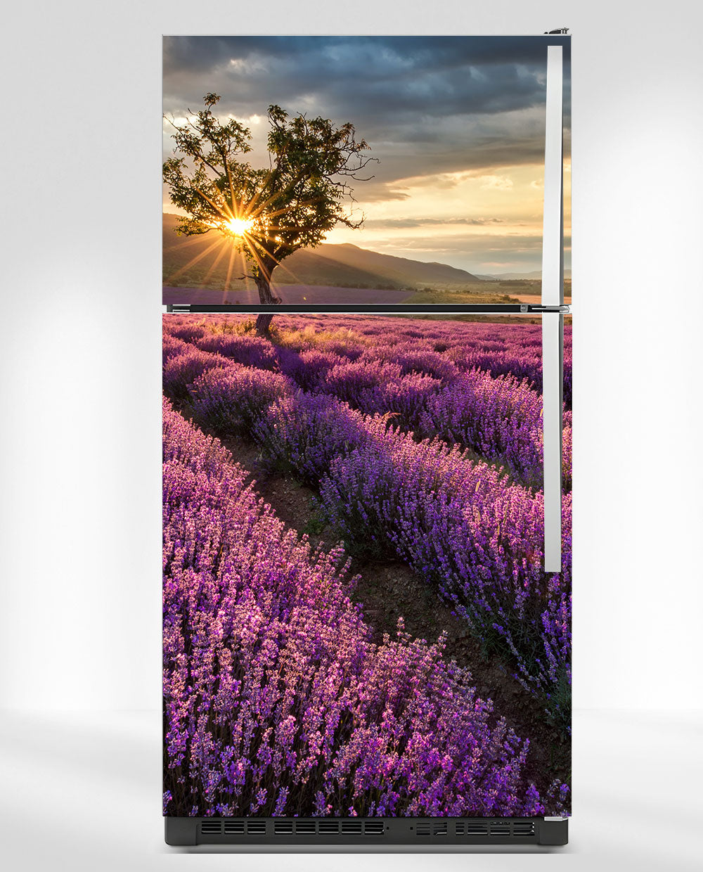 Lavender Field Fridge Magnet Cover