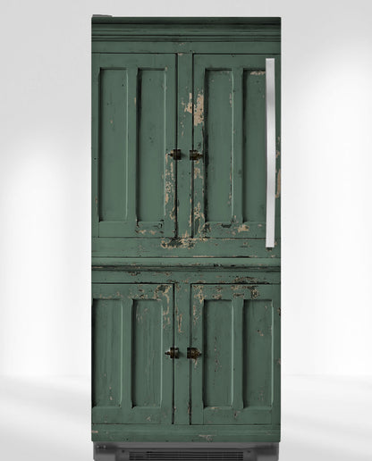 Green primitive cabinet "Lisa"
