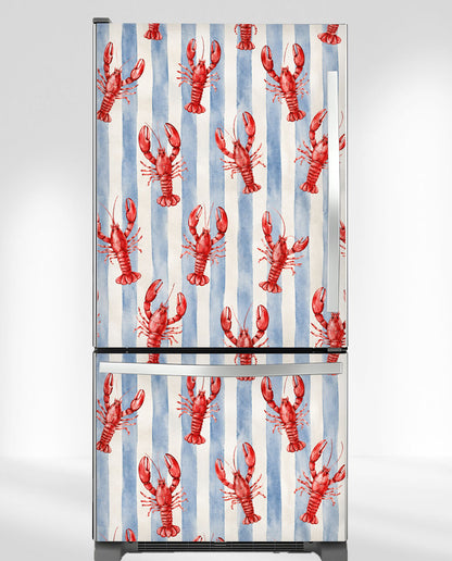 Coastal Lobster & Blue Stripes