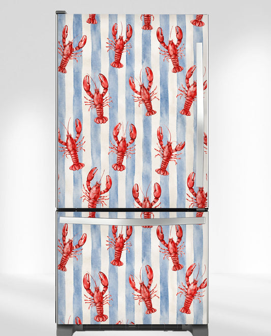 Coastal Lobster & Blue Stripes
