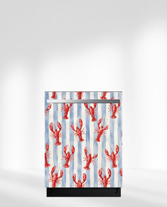 Coastal Lobster & Blue Stripes