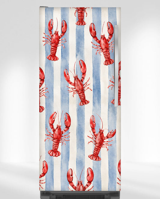 Coastal Lobster & Blue Stripes