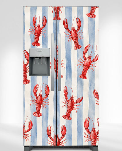 Coastal Lobster & Blue Stripes
