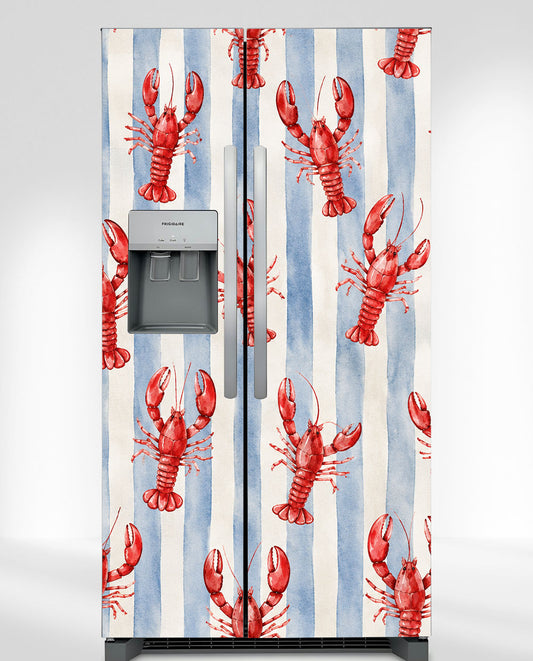Coastal Lobster & Blue Stripes