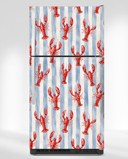 Coastal Lobster & Blue Stripes