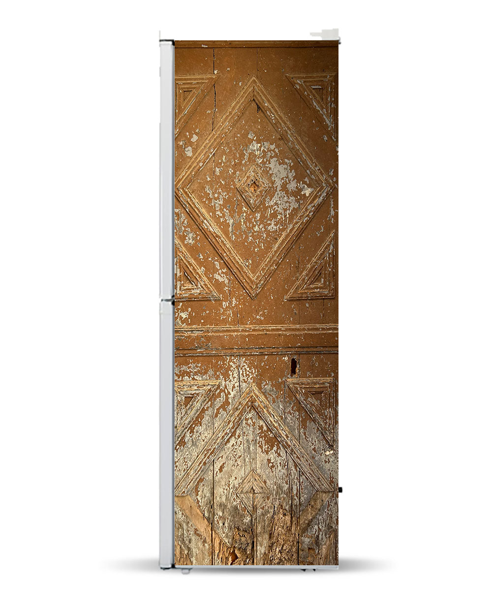 Peeling Old Door with Triangles