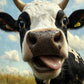 funny cow posters