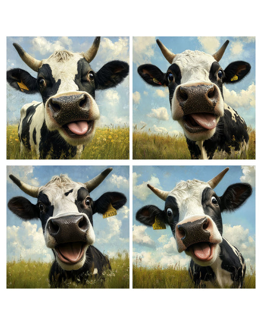 funny cow posters