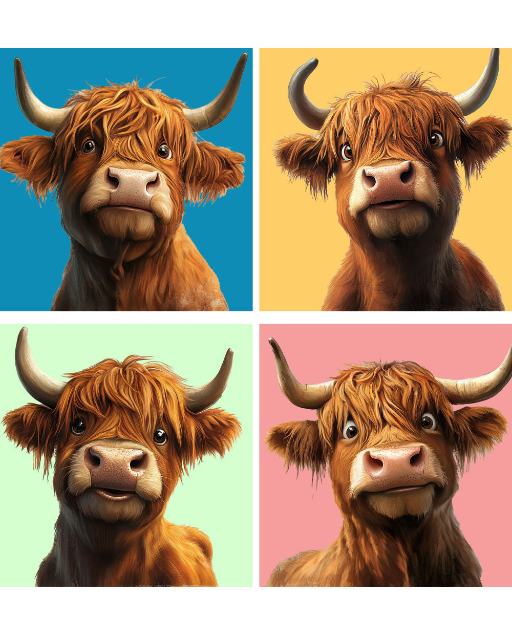 Highlander cow posters