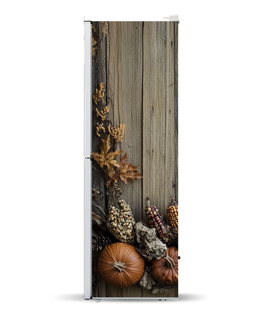 Pumpkins on wood